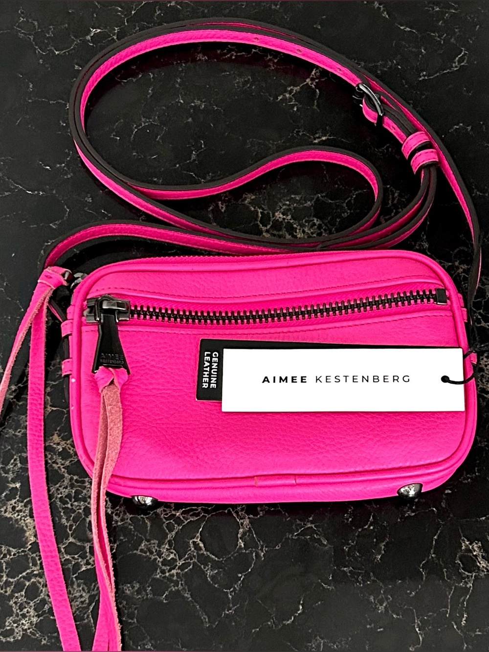 Aimee Kestenberg Brighton Crossbody in Pop Pink NEW